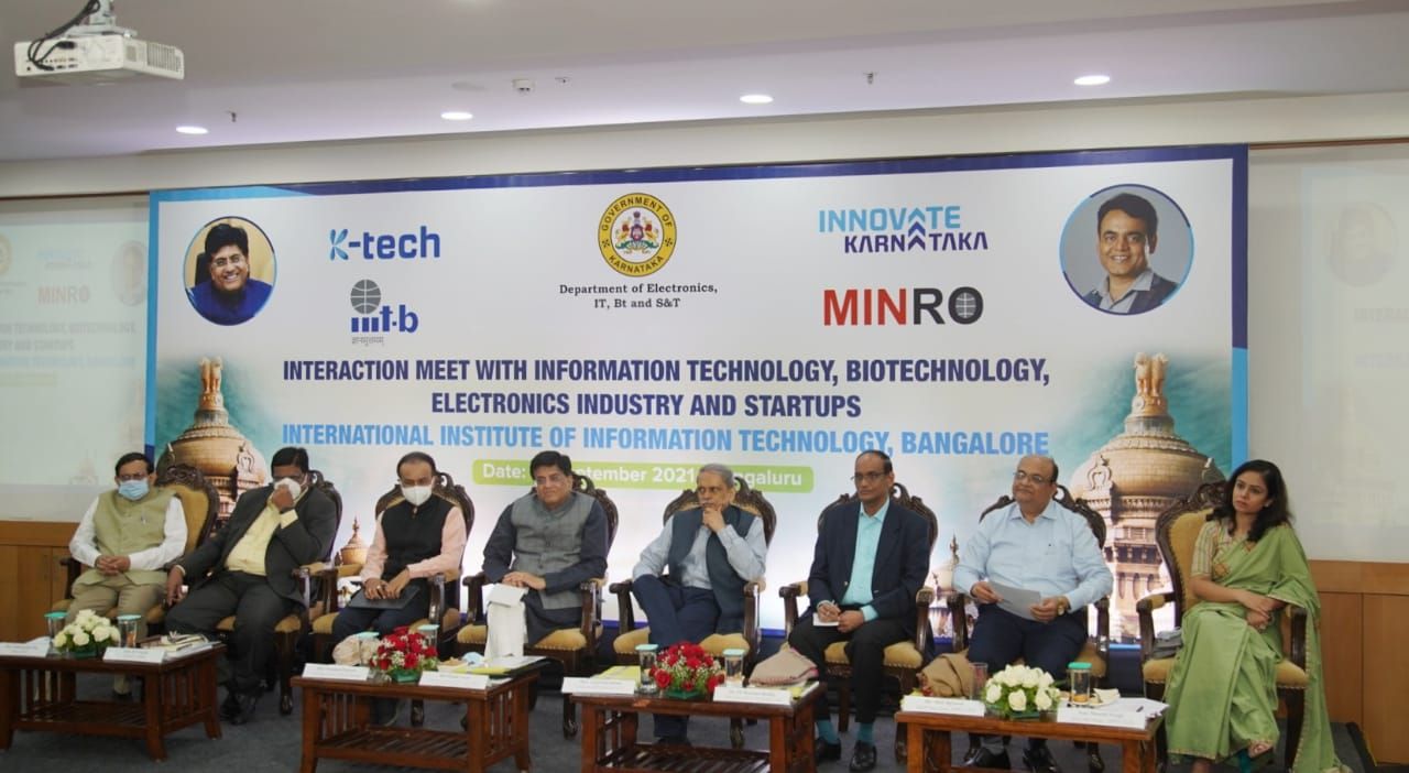 1. Meeting with Ministers at IIITB, Bengaluru